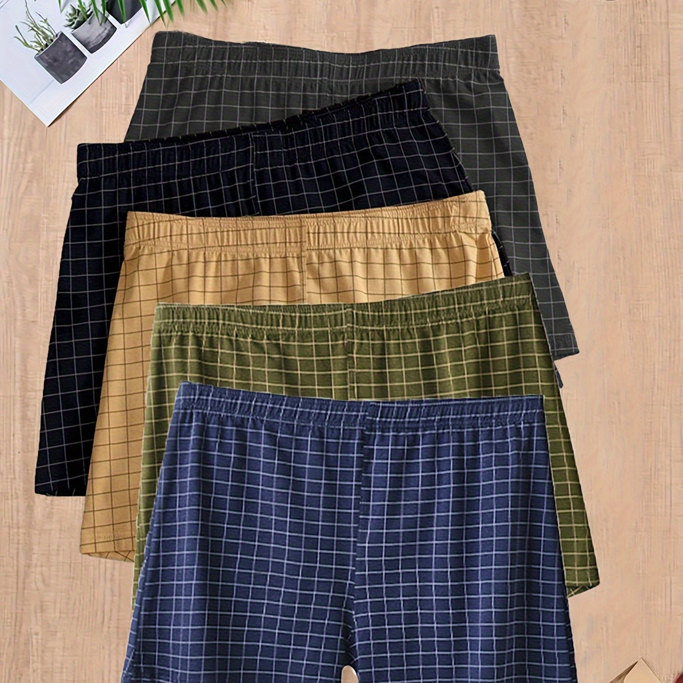 

5pcs Briefs - , Fit Underwear Waistband