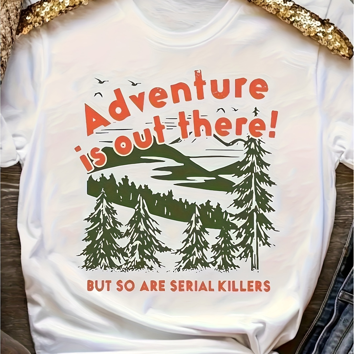 

Printed T-shirt- - Wear-soft And Comfortable-women's Wear
