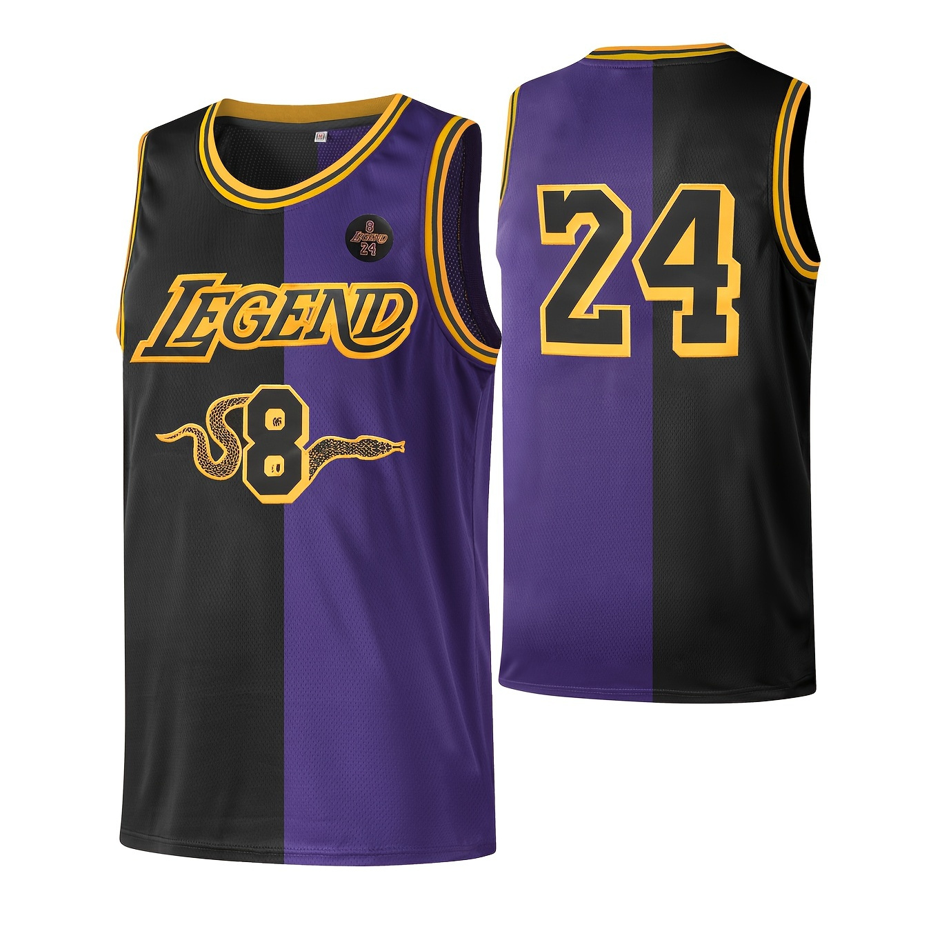 Temu Boy's The City of Angels #6/23 Embroidered Basketball Jersey, Retro Breathable Sports Uniform, Sleeveless Basketball Shirt for Training Competition