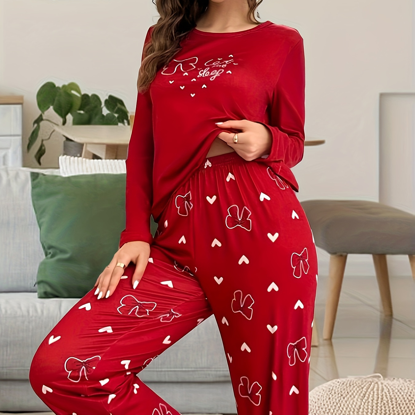 

Women's Set, Two- Set, T- And Long Pants Set, Clothes