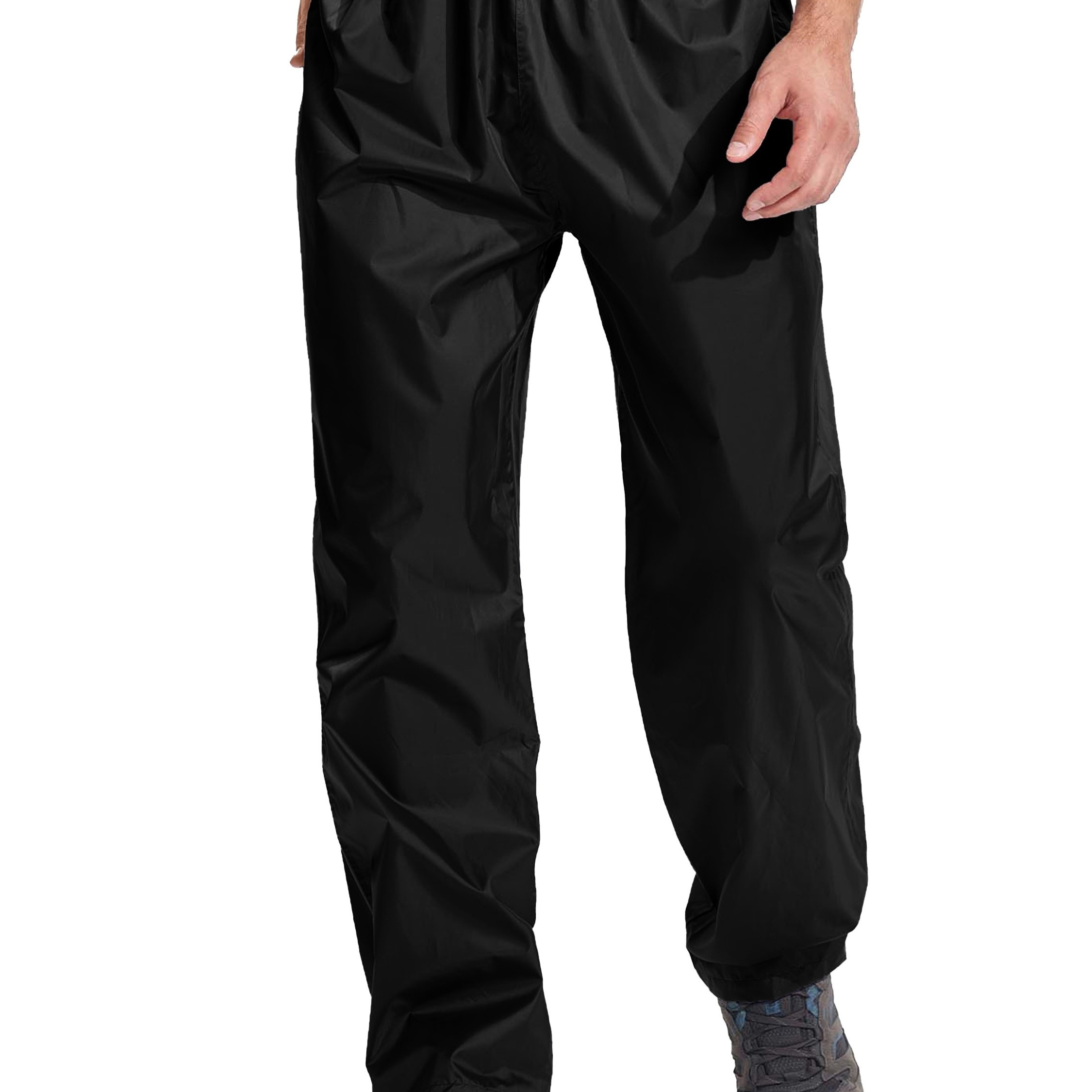 

Men's Rain Pants, Waterproof Lightweight Outdoor Trousers For Hiking Fishing Windproof Rain Over Pants