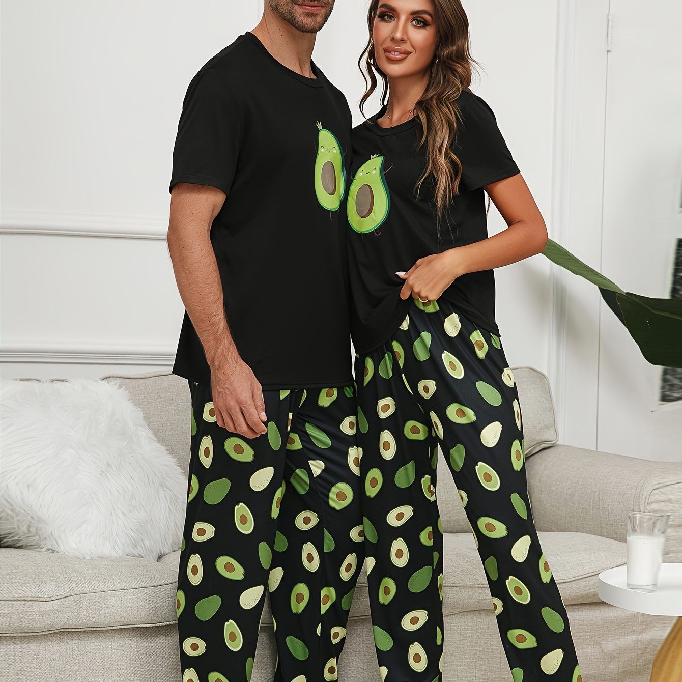 Aguacate Pijamas Para Hombre Shein Conjunto De Pijamas Shein