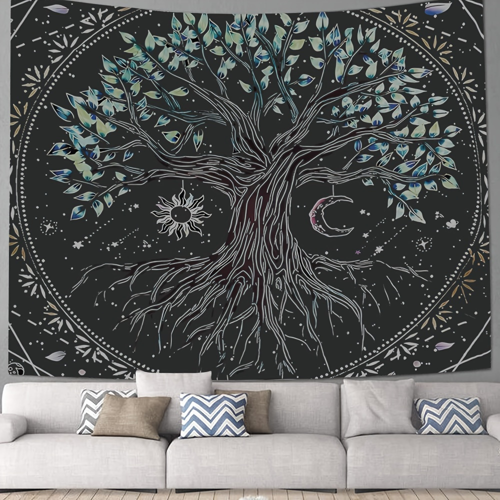 1pc Tree Of Life Tapestry Tapestry Wall Hanging Wall Decoration Home