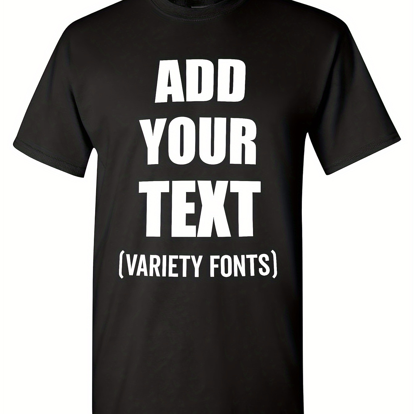 

Custom T-shirt Add Your Text Personalized T Shirt For Men & Women Cotton Tee