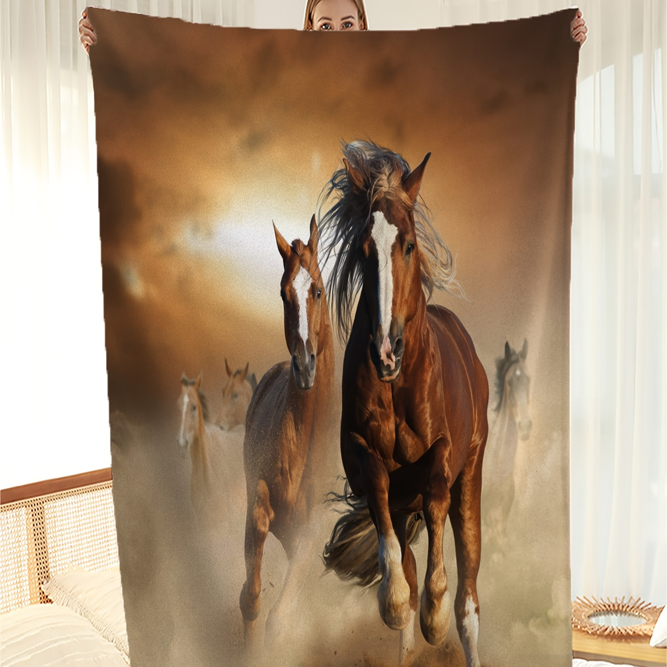 Horse hooded online blanket