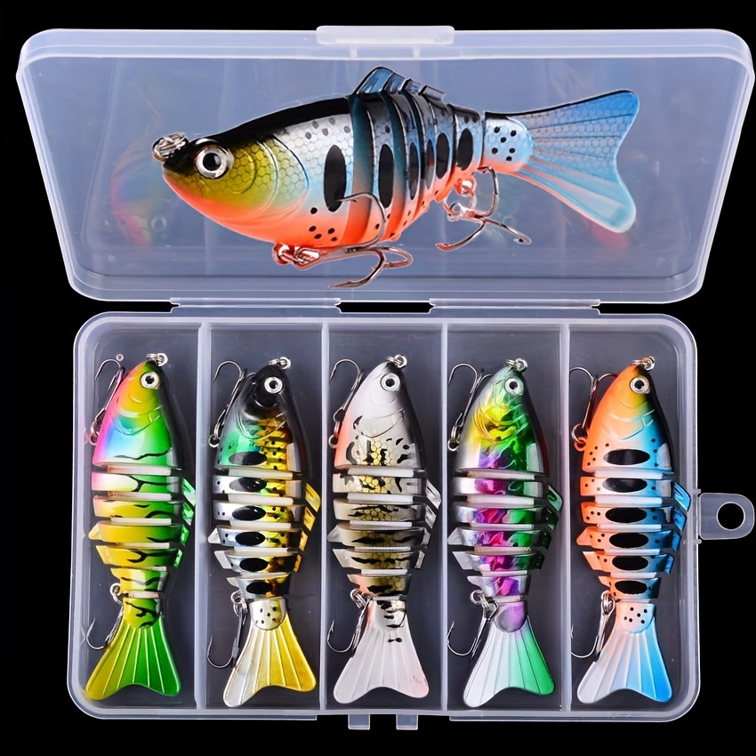 5.9inch 4 section Bionic Fishing Lures Freshwater Saltwater - Temu