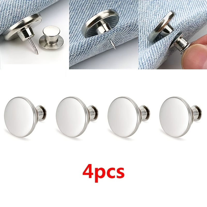 Jeans Button Replacement Metal Buttons For Pantsinstant - Temu