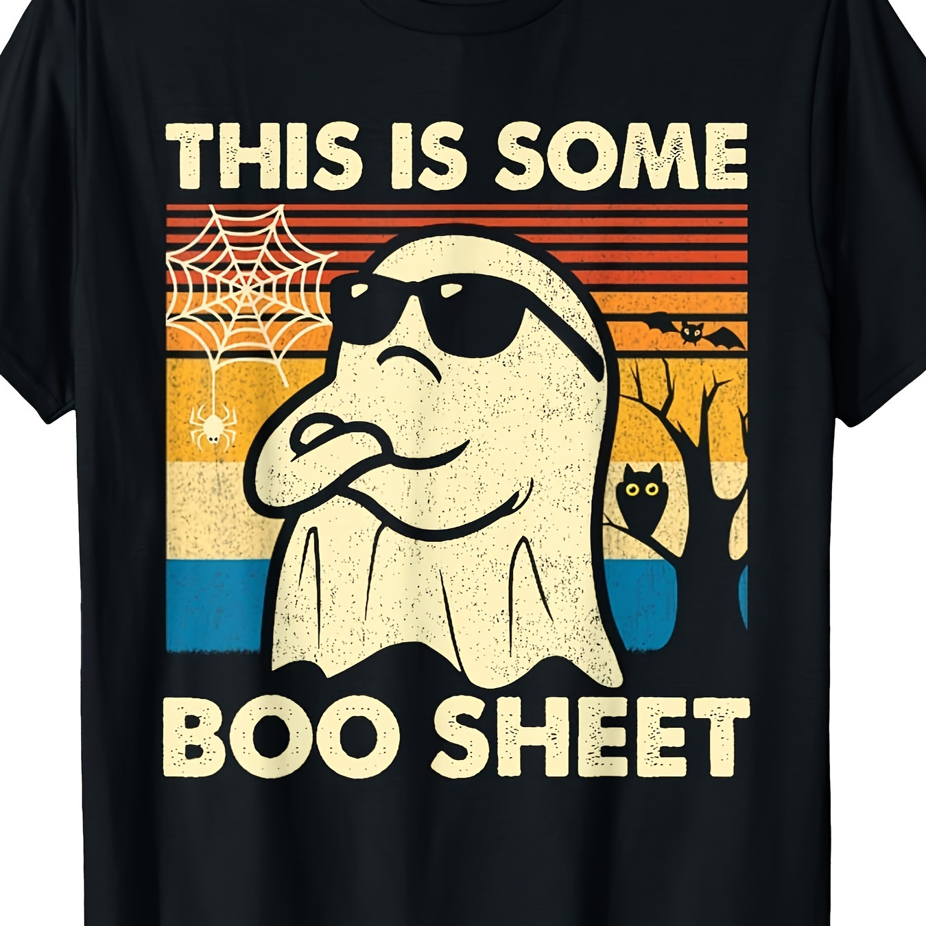 

This Is Some Boo Sheet Cool Cute Ghost Retro Funny Halloween Men Women T-shirt