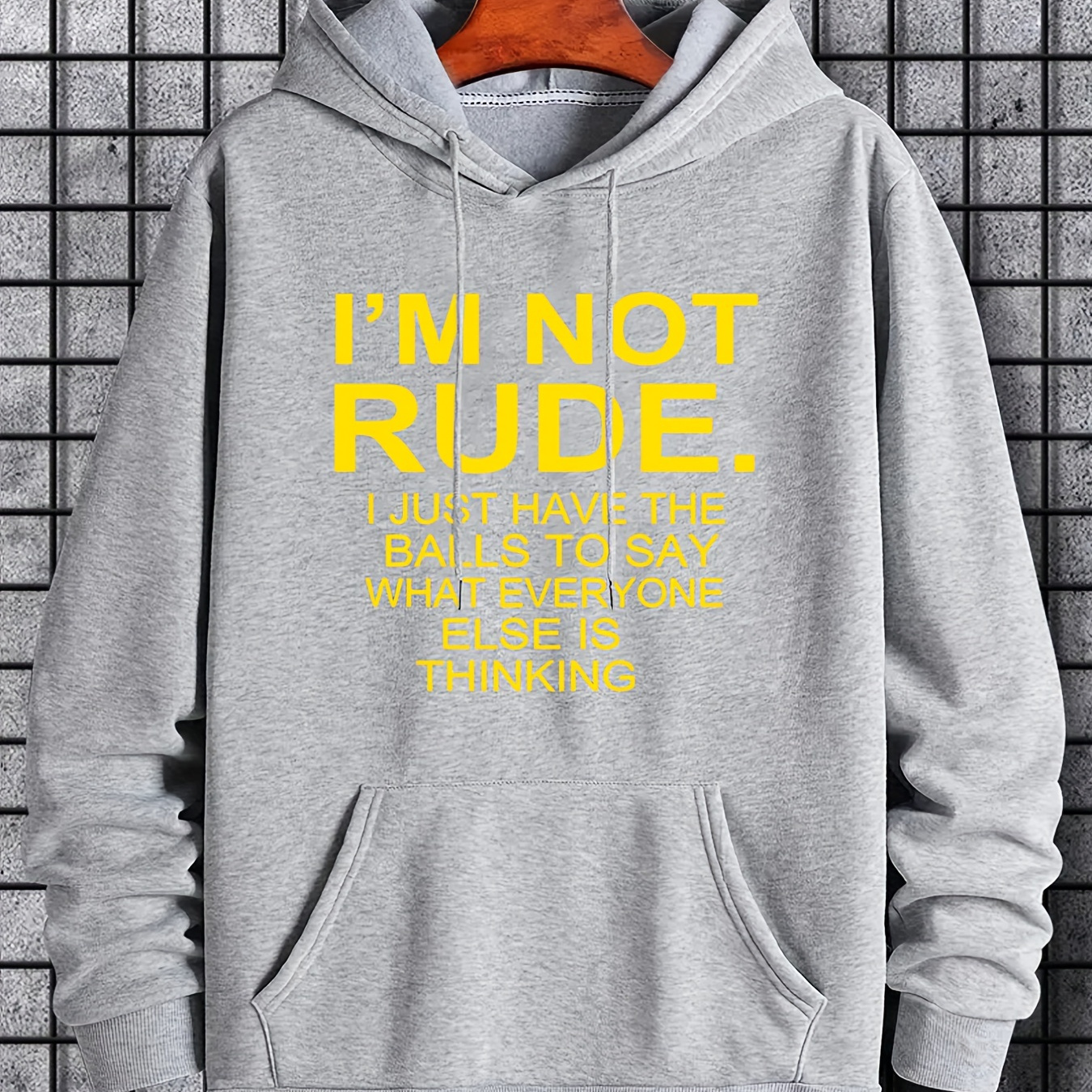 

Sunrise/ Letter Print Hoodie, Hoodies For Men, Men's Casual Pullover Hooded Sweatshirt For Spring Fall, As Gifts