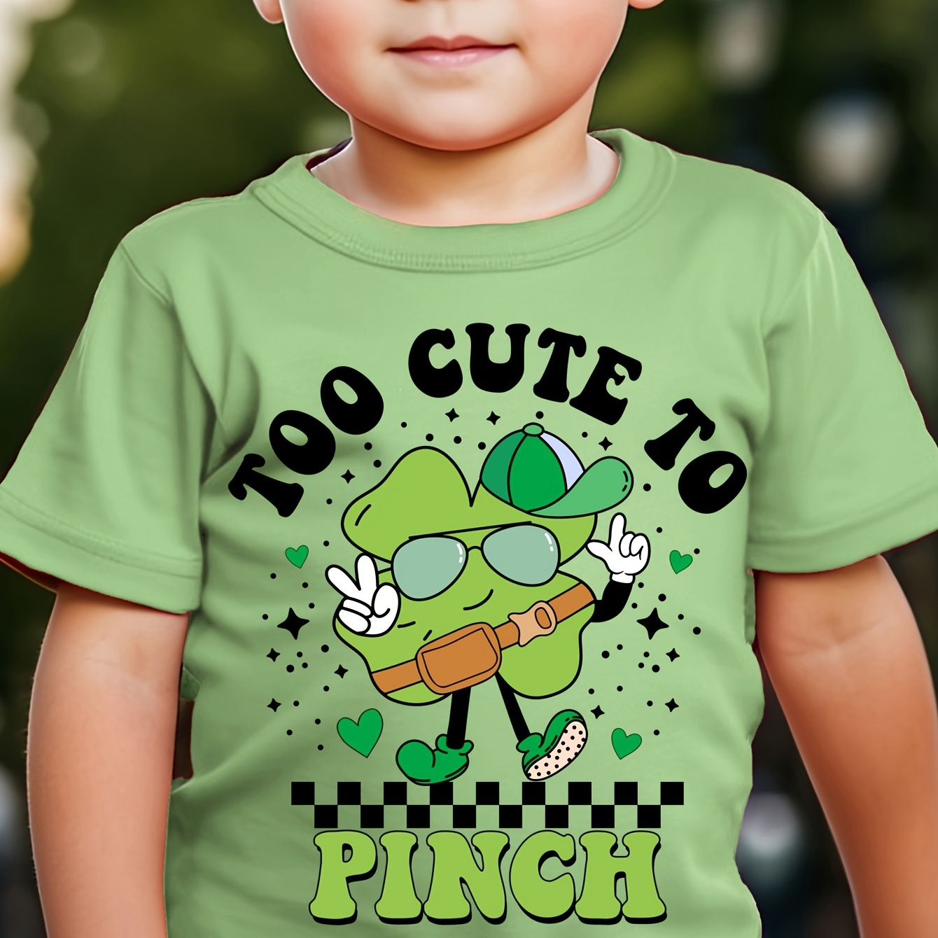 

Festival 's Day Tx7126 To Pinch Cool Shamrock Print Cute Creative Casual Pullover T-shirt