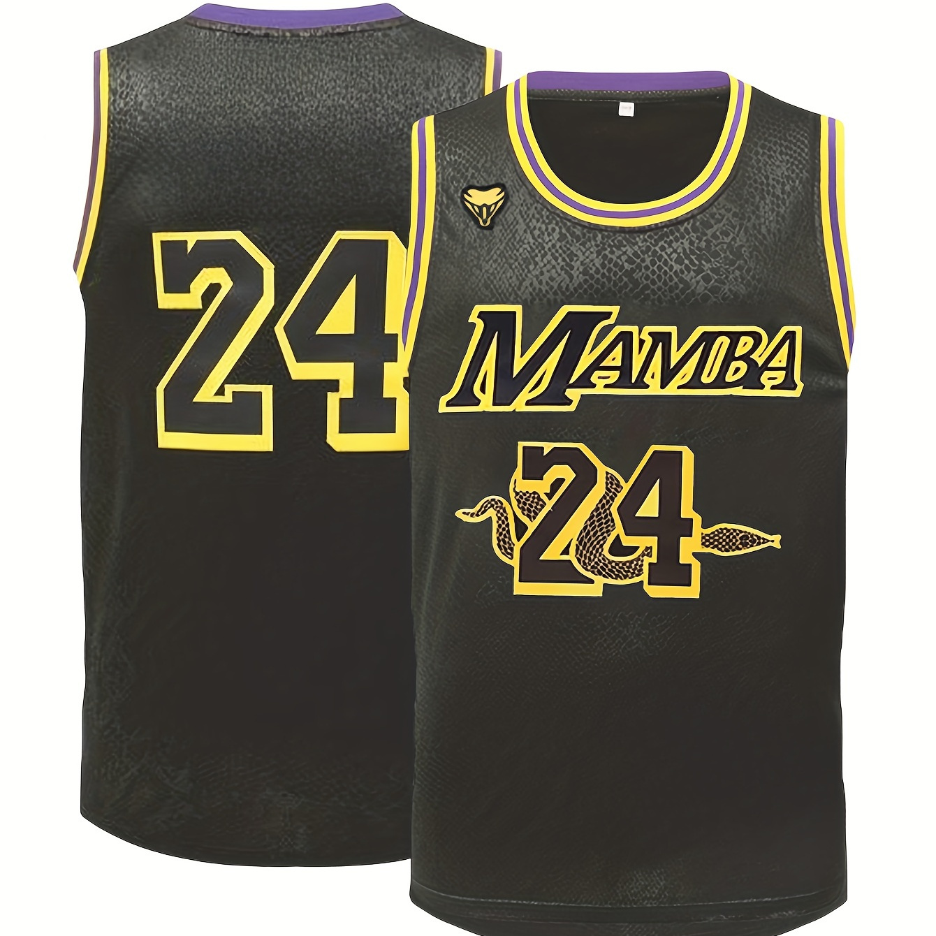 Chaleco Bordado Camiseta Baloncesto Legend 24 Hombre - Temu