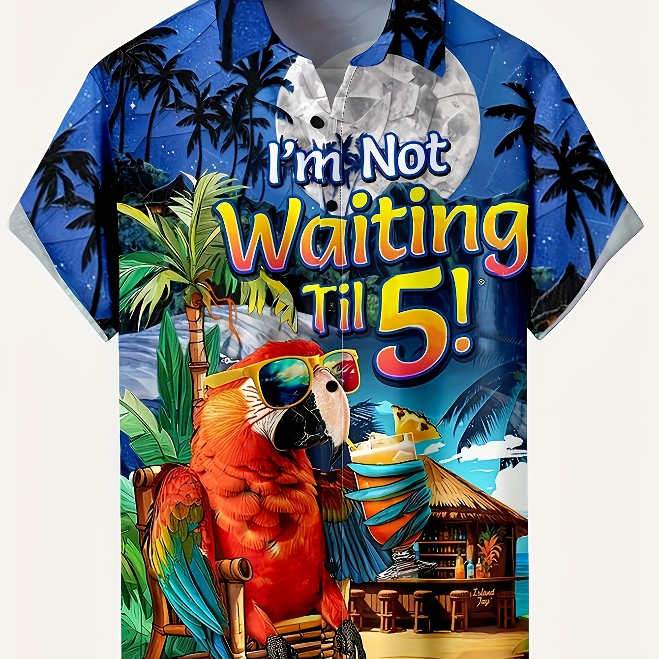 

Men's Casual Polyester Shirt With And , Short Sleeve Lapel Collar, Summer Fashion Top, Regular Fit Woven Button-up - 100% Polyester