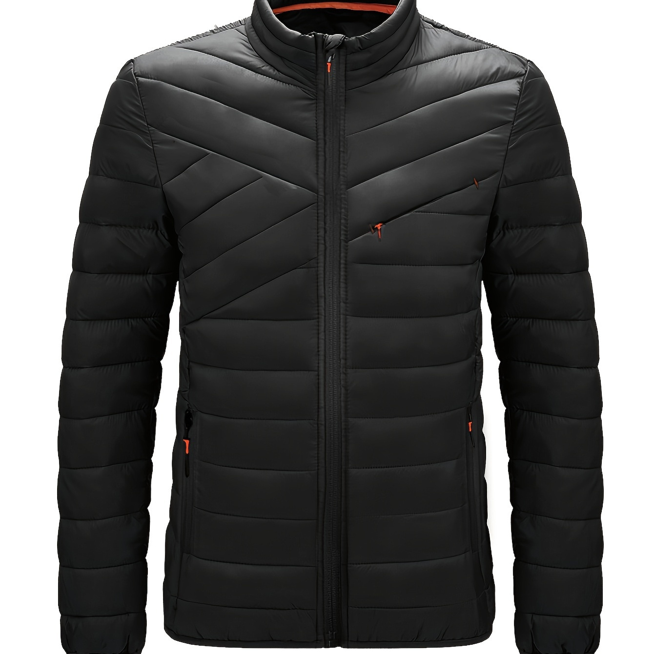 

Veste légère rembourrée pour homme - Automne/Hiver - Manteau chaud et imperméable à fermeture éclair avec poches