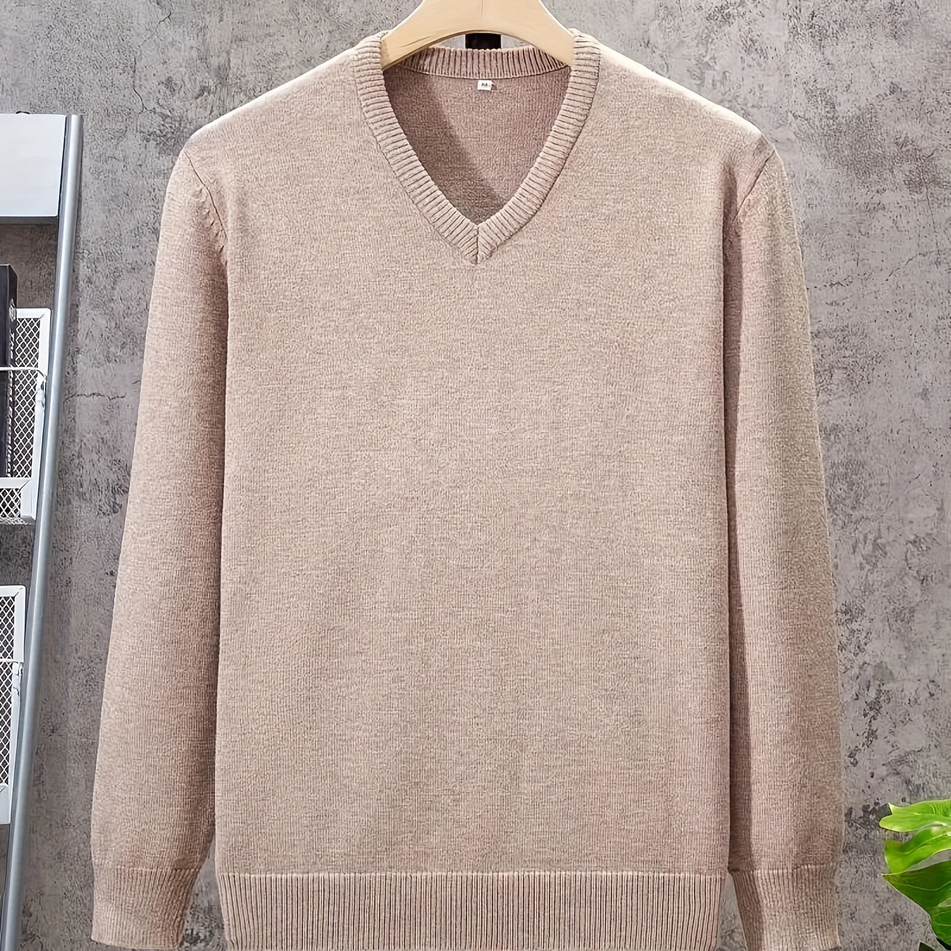 Pull Sans Manches En Tricot Côtelé Pour Homme - Col En V Décontracté Chaud Et Confortable Pour Automne Hiver
