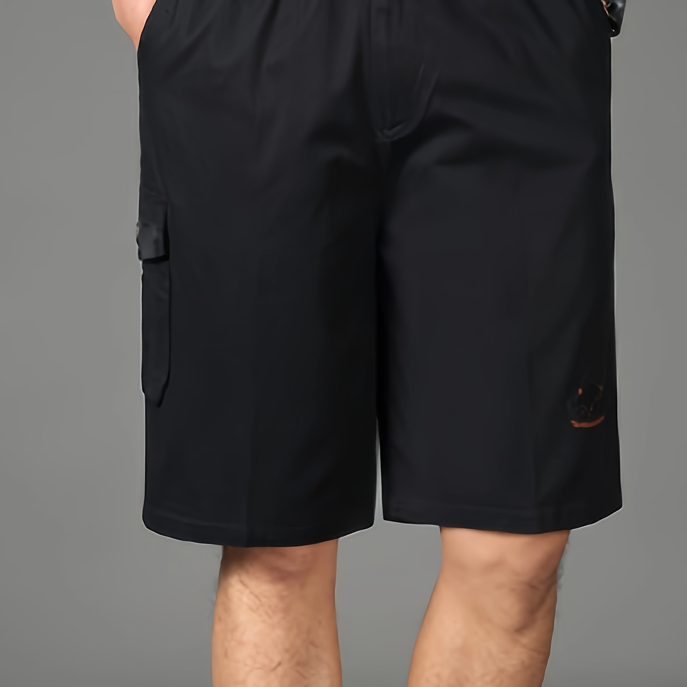 

Retro Casual Men's Cotton Comfy Cargo Shorts With Multiple Pockets For Summer Outdoor, Men's Loose Work Shorts, Bermuda Shorts