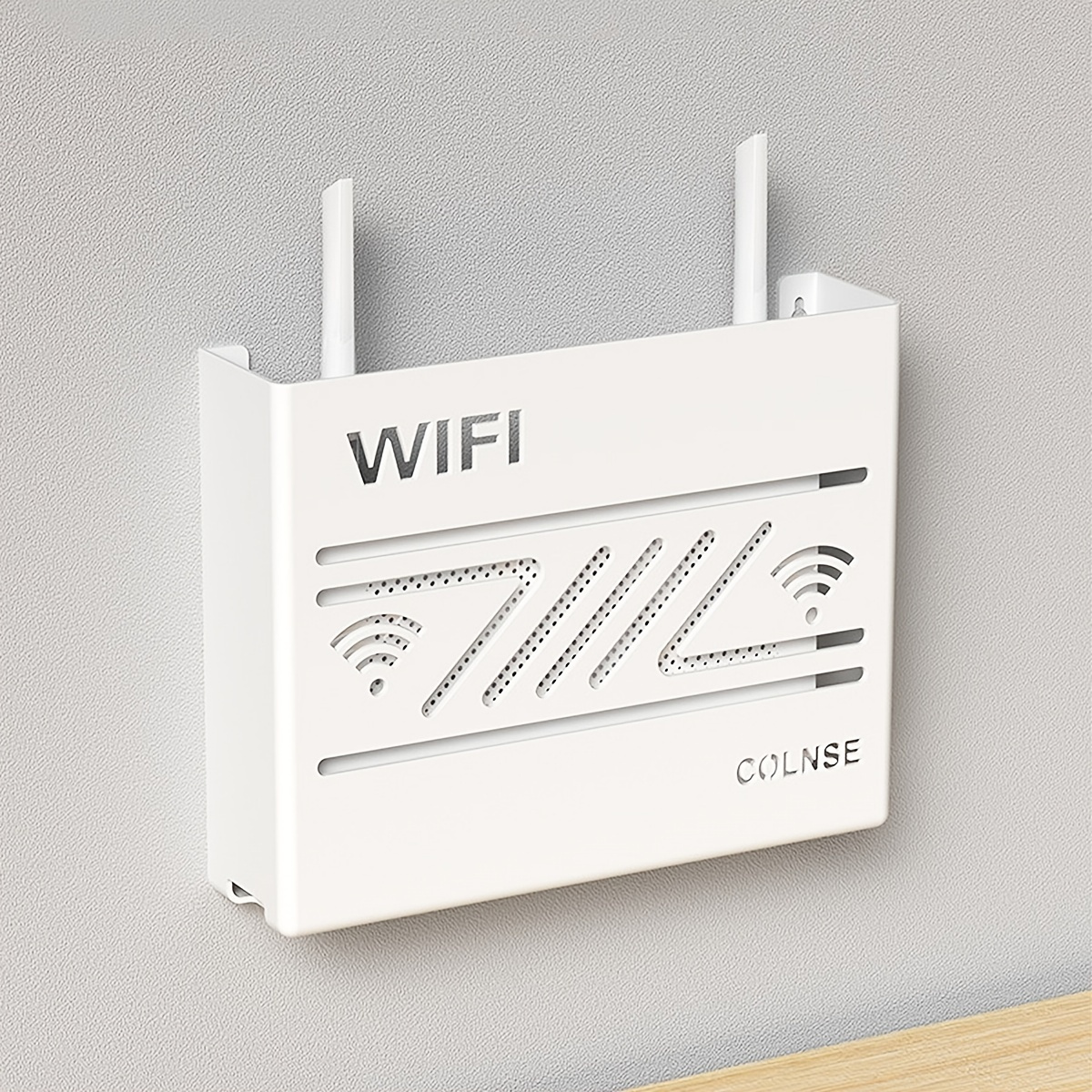 Caja de almacenamiento WiFi Montaje en pared Router WiFi Caja de  almacenamiento Router Modem Montaje en pared (obturador pequeño)