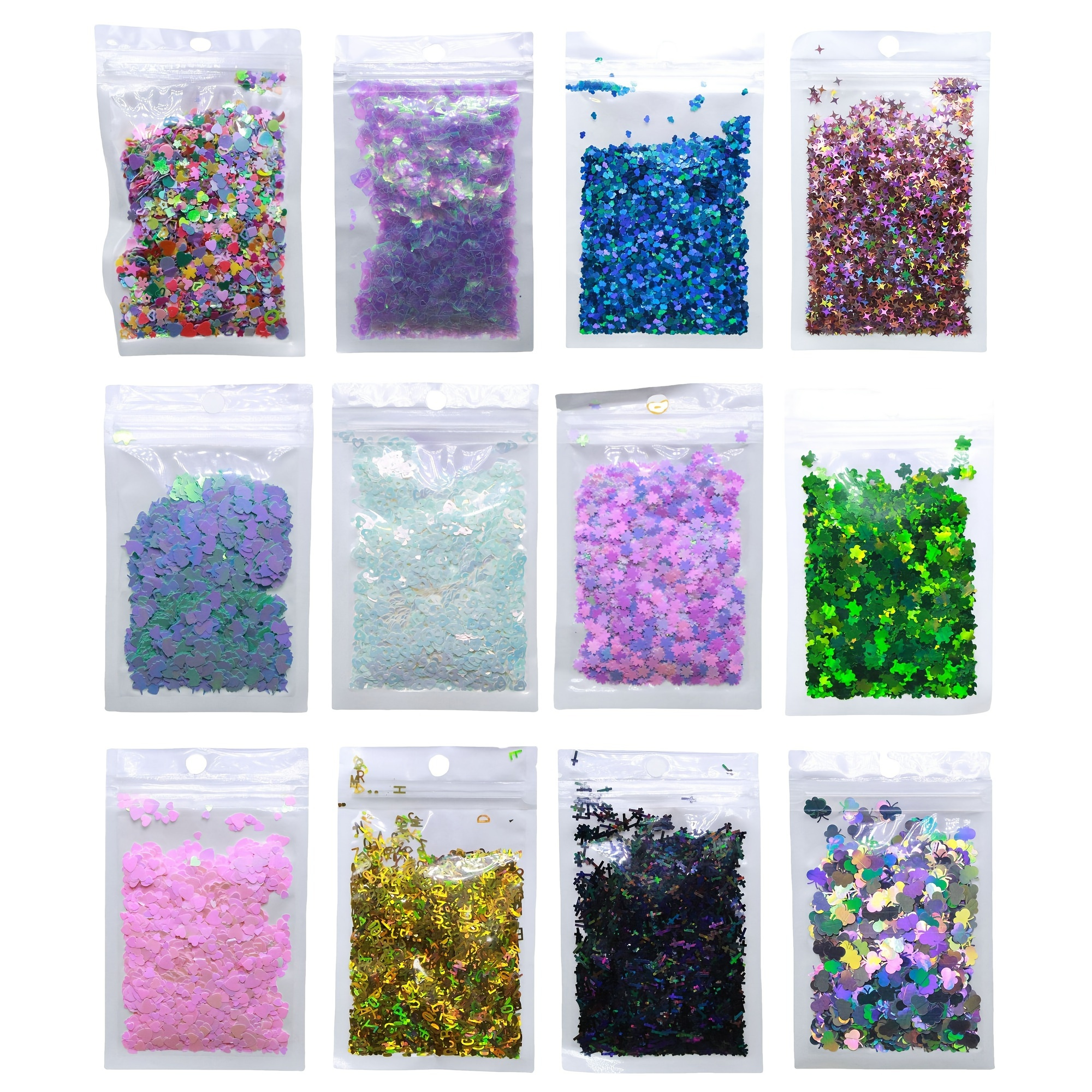 Mystery Glitter Bag Casuale 5 Sacchetti Glitters 10g Per Sacchetto