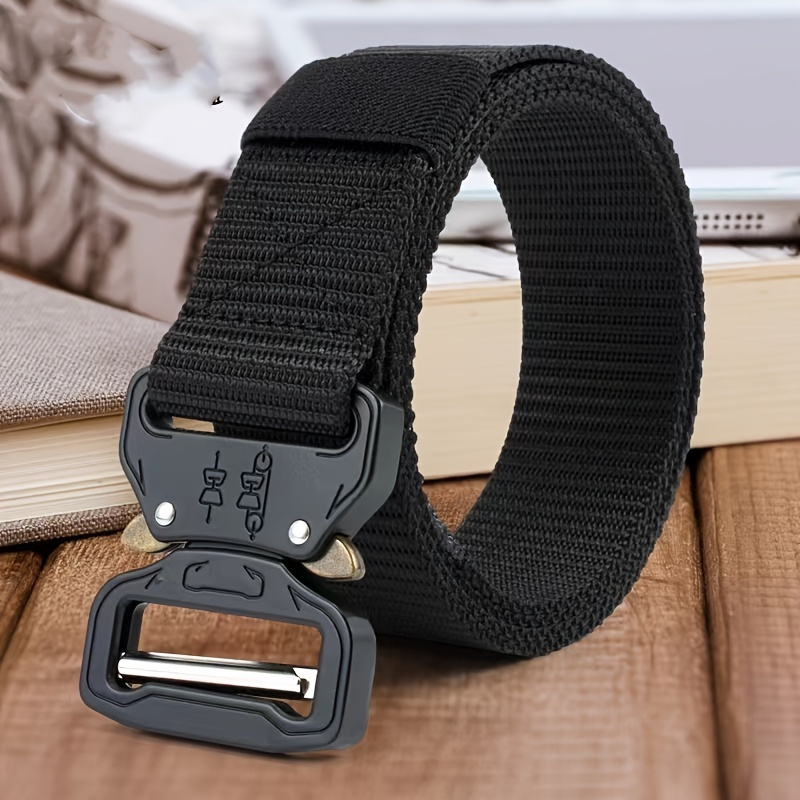 Mens Nylon Woven Tactical Belt Ideal Choice For Gifts - Jewelry &  Accessories - Temu