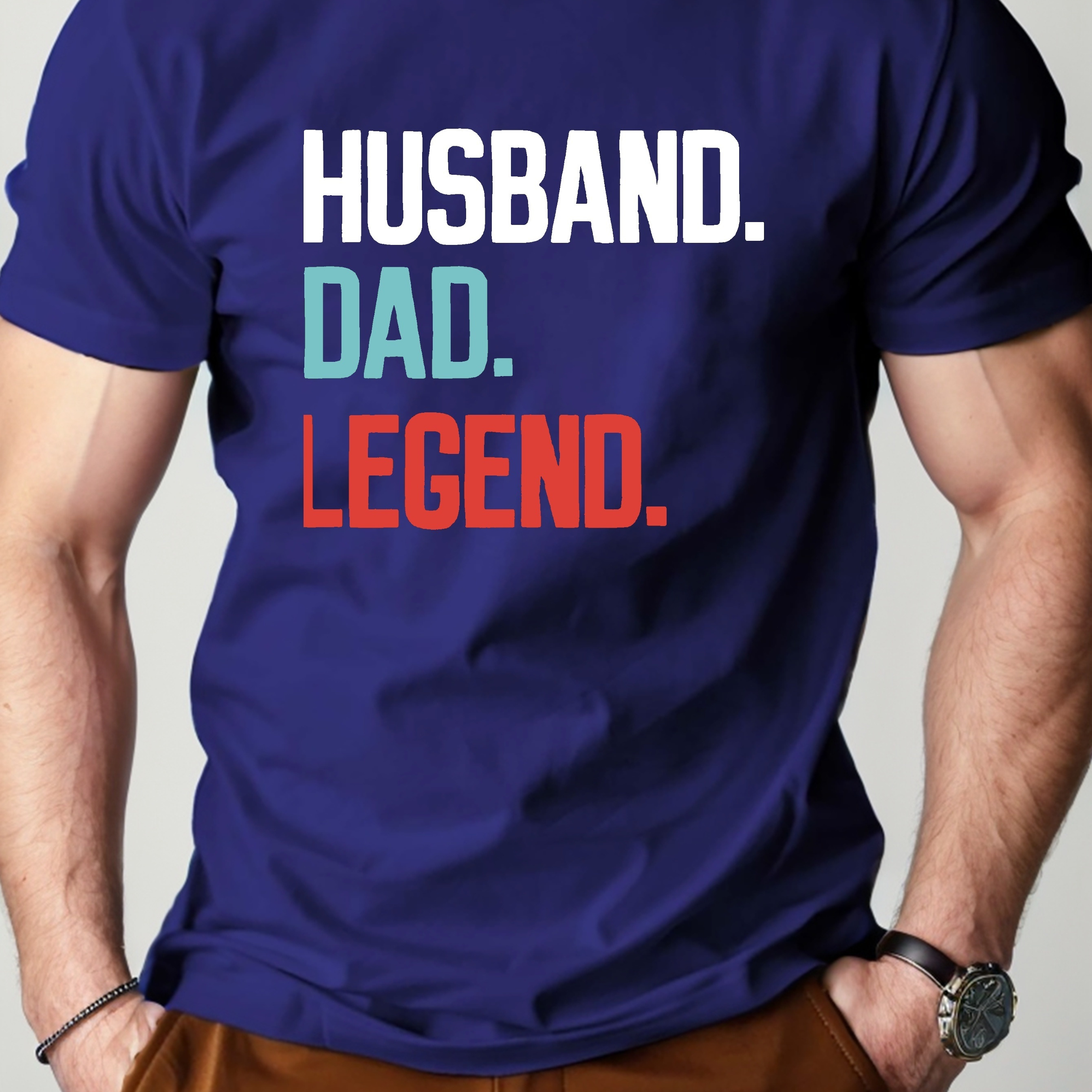 

Husband Dad Legend Pure Cotton Men's Tshirt Comfort Fit