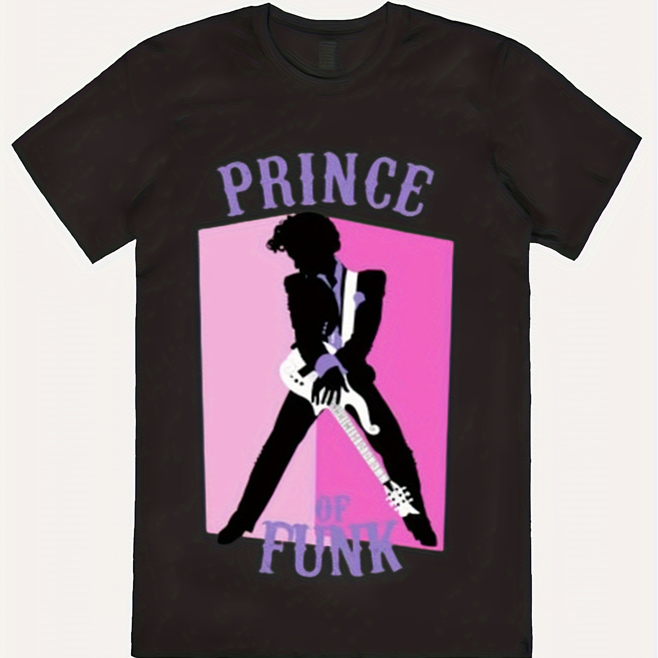 

Men's Prince Of Funk Cartoon Printed T-shirt