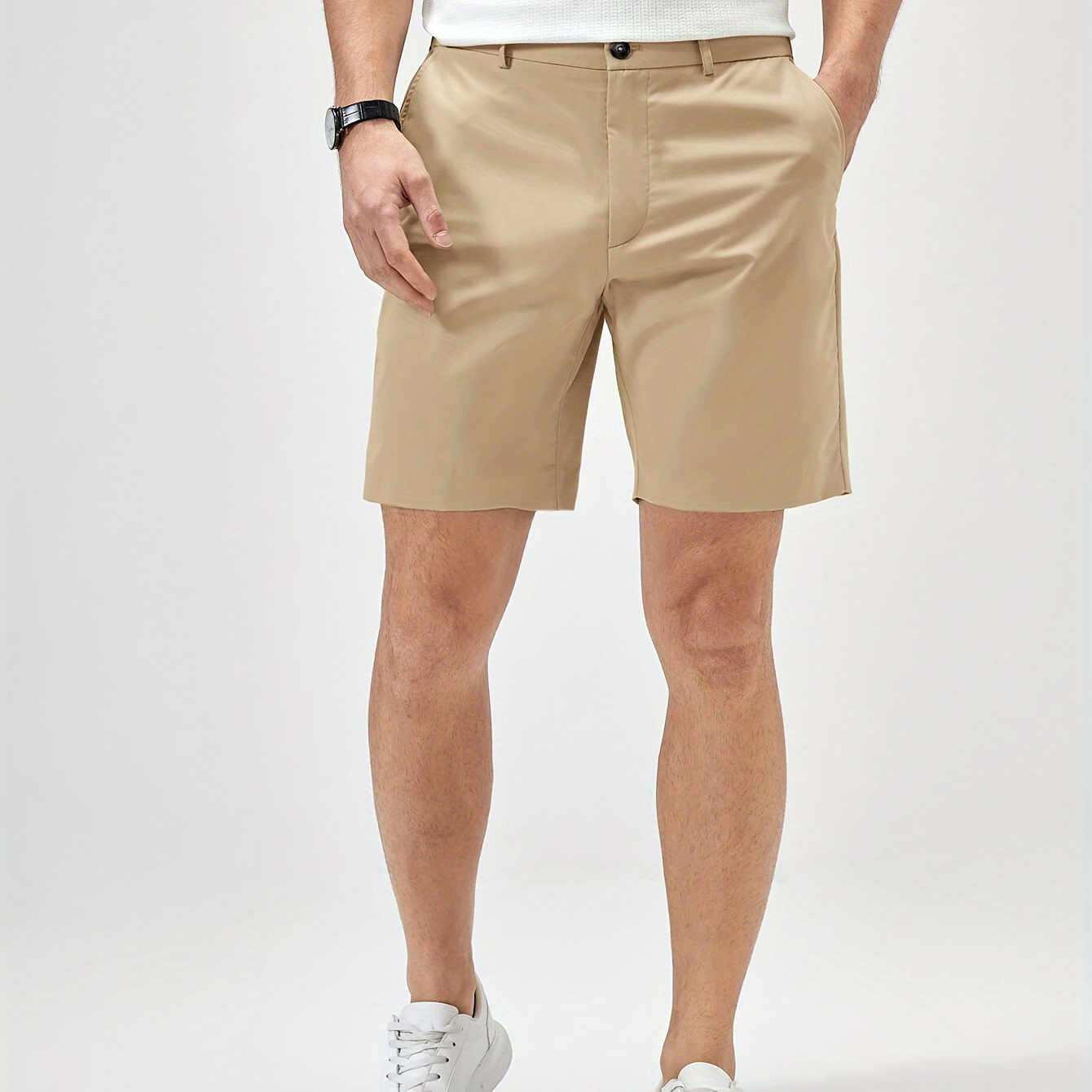 

Men's Solid Casual Trendy Shorts For Summer Outdoor Daily Life