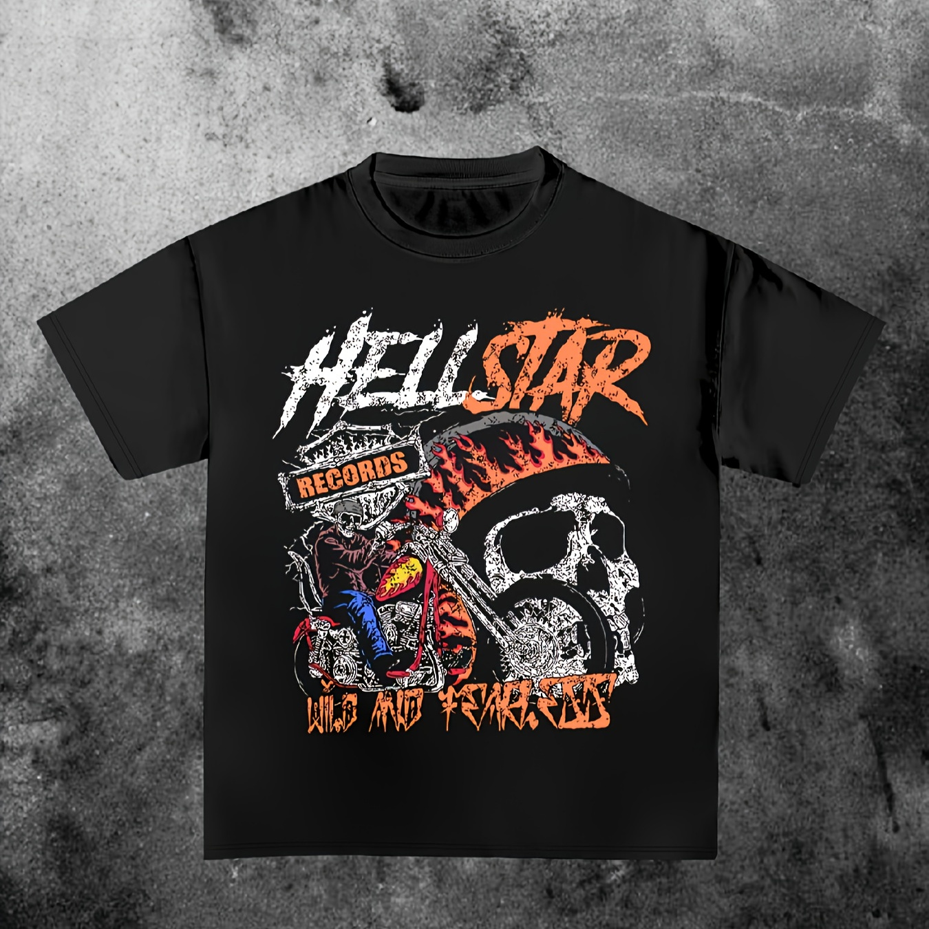 

Fashion Women's Skull And Letter Casual T-shirt, Round Neck Short Sleeved Top For Spring And Summer, Women's Clothing