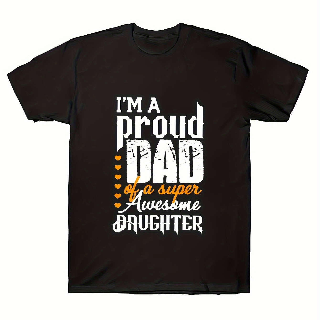 

Dad Print Tshirt For Father's Day Gift Tee Shirt, Tees For Men, Casual Short Sleeve T-shirt For Summer