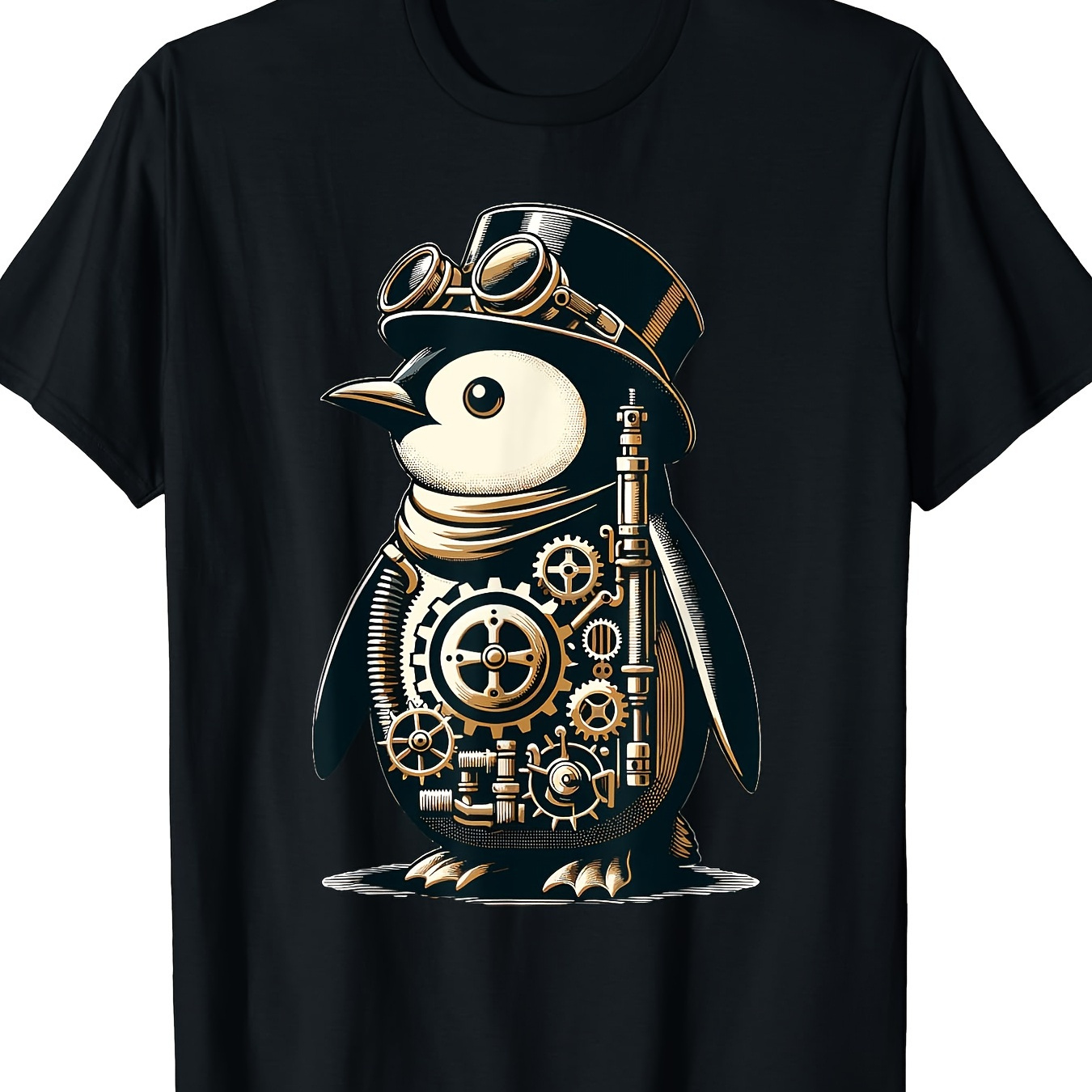 

Cool Steampunk Aesthetic Vintage Penguin T-shirt - 220g