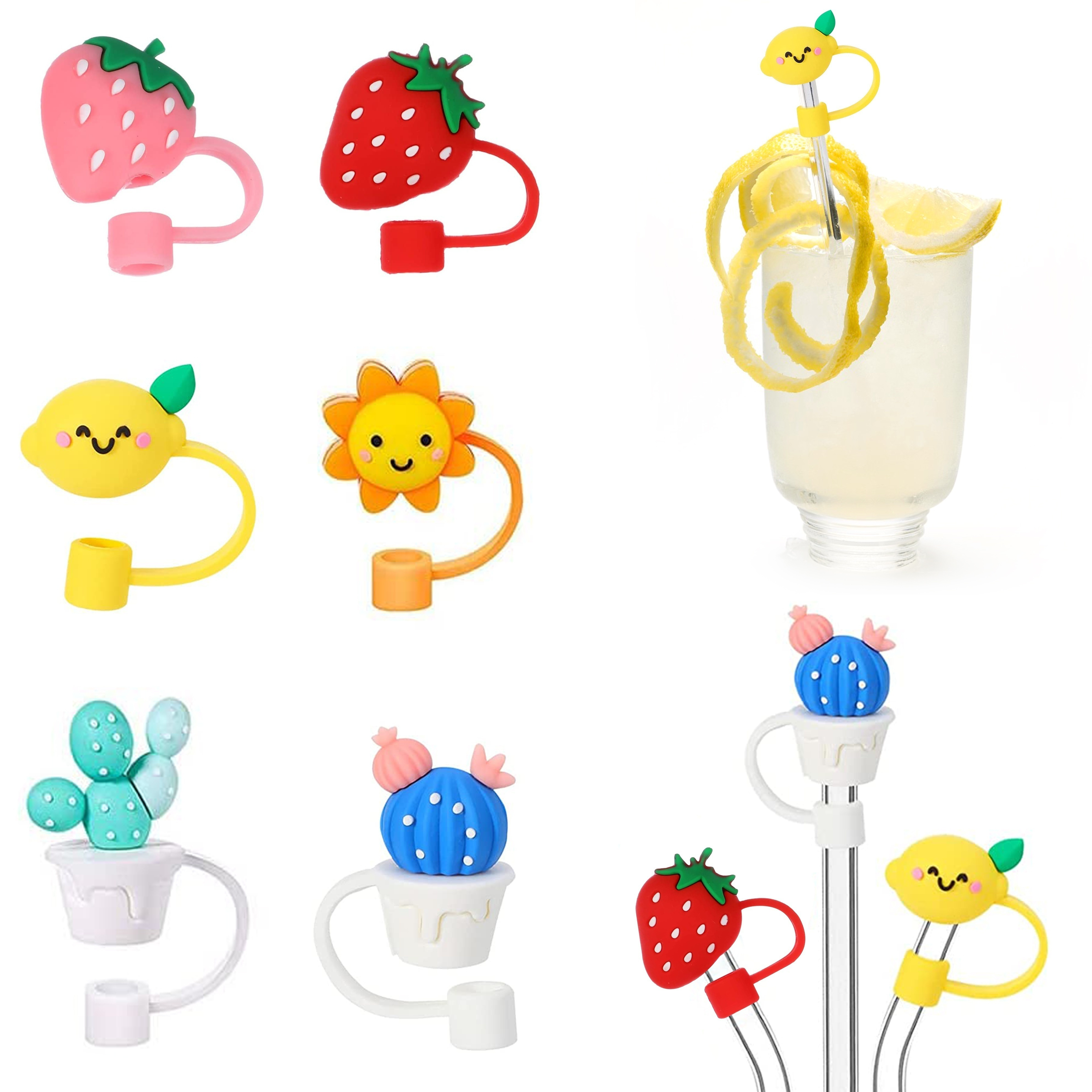 Cartoon Animal Straw Tips Cover, Silicone Straw Cover, Reusable Drinking  Straw Lids, Dust-proof Straw Plugs, Summer Winter Drinkware Accessories,  Kitchen Accessories - Temu Italy