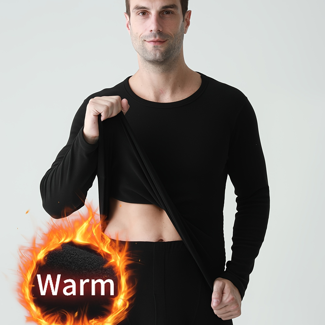 

1 Set Men's Warm Suit Thickened Autumn And Winter Style