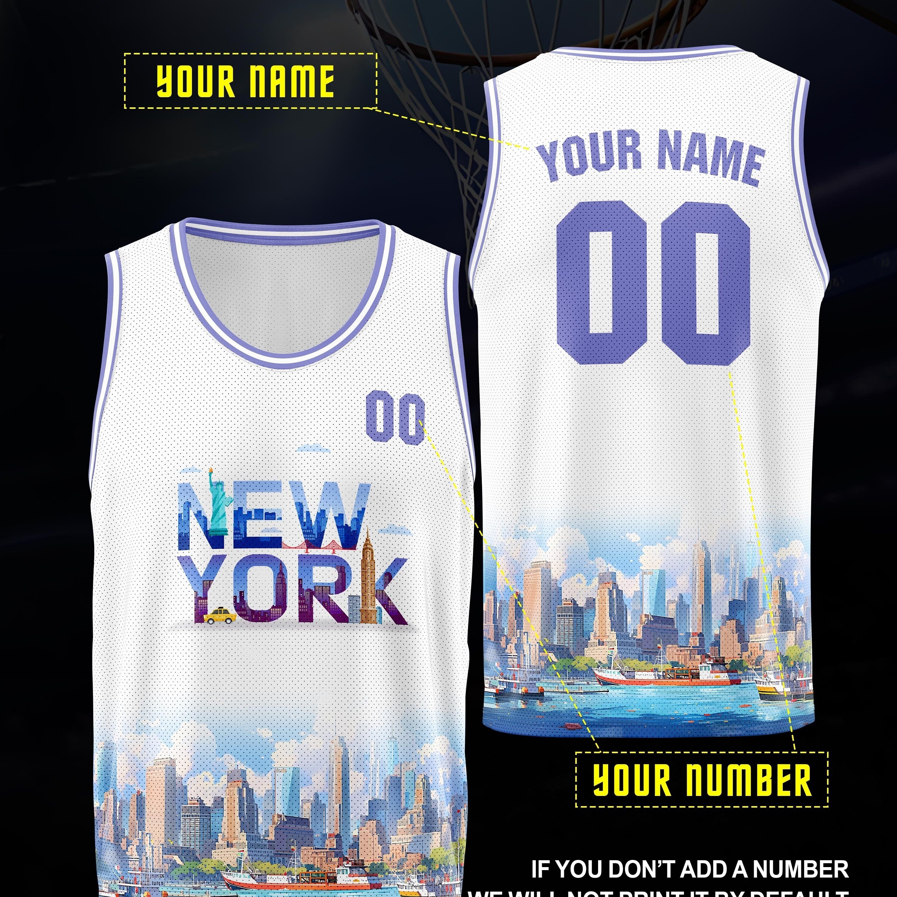 

Men's Customized Name And Number Basketball Sportswear, Comfortable Fit Breathable Tank Top, Personalized Party Training Match Clothing