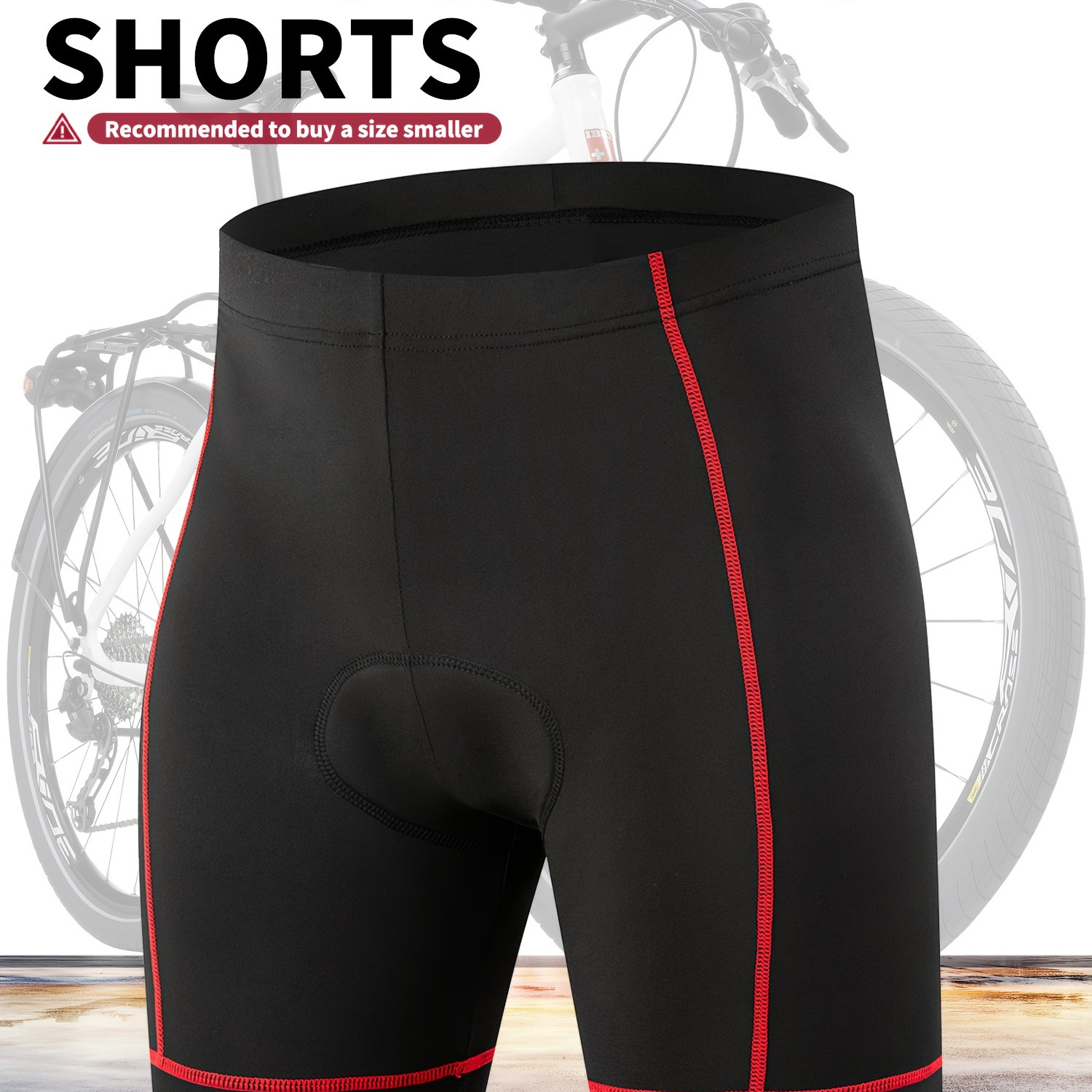 

Men's Breathable Cycling Shorts With 3d Gel Padding - Fit For Summer Outdoor Riding, Running & Training, Biker Shorts