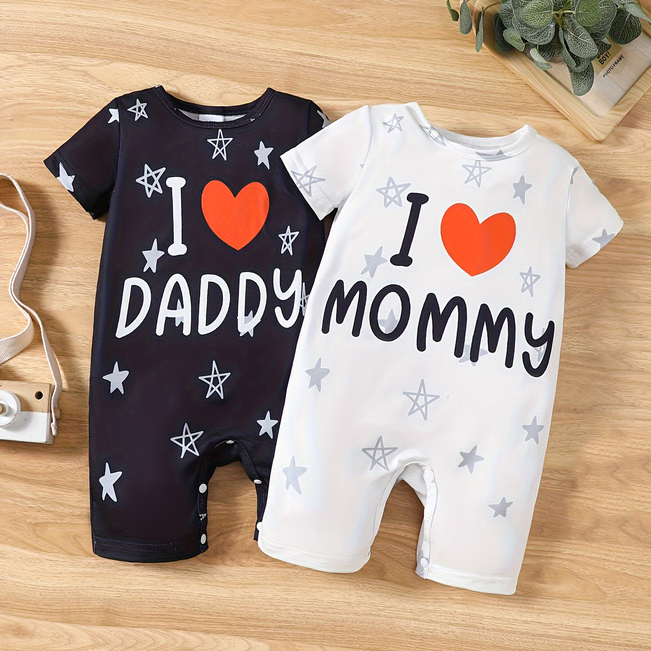

2pcs 's " I " & " I " Bodysuit, , Toddler & Infant Boy's Clothing