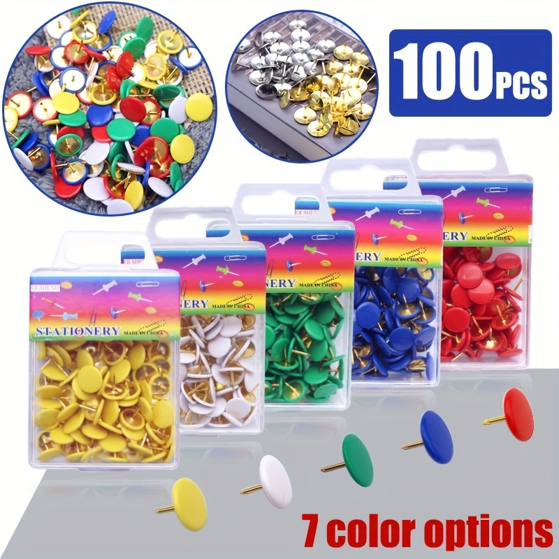 40 Count 1.8 Inch Jumbo Push Pins for Cork Board, Giant Colored Push Pins  Large Thumb Tacks for Bulletin Boards Wall Map Painting Craft Projects