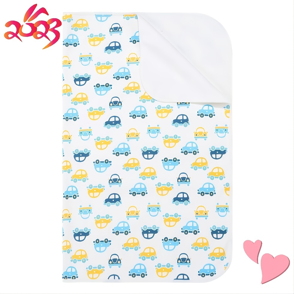 2 Pack Waterproof Crib Mattress Protector Pad Flannel Crib Protector Pad  Incontinence Pad Wetting Reusable Waterproof Cover 100% Water Resistant  Cotton Sheet Savers for Baby 27*39 