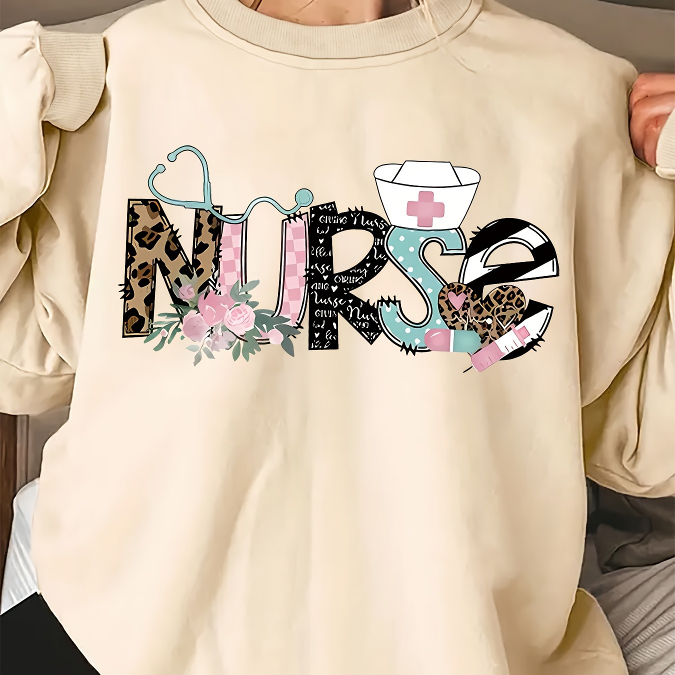 

Nurse Women's Long Sleeve Sweatshirt - Polyester ,