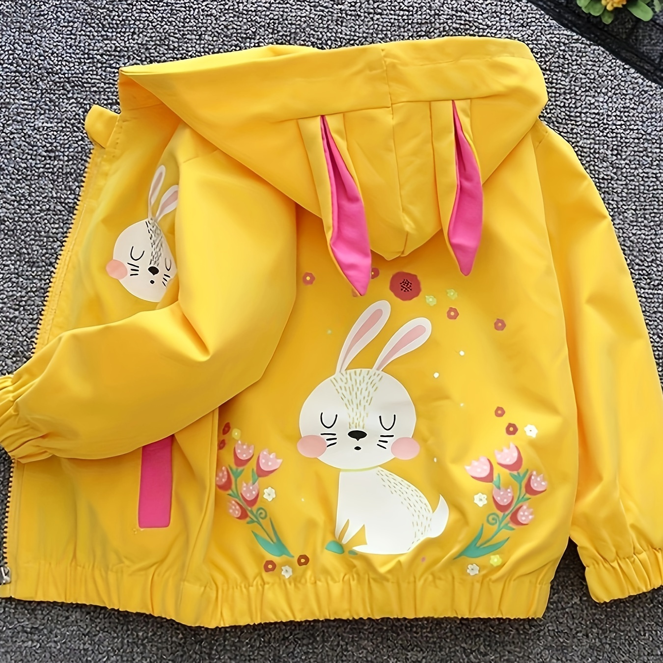 

Veste De Sport Légère Pour Filles Avec Graphique De Lapin De Pâques, Idéale Pour Les Activités En Plein Air