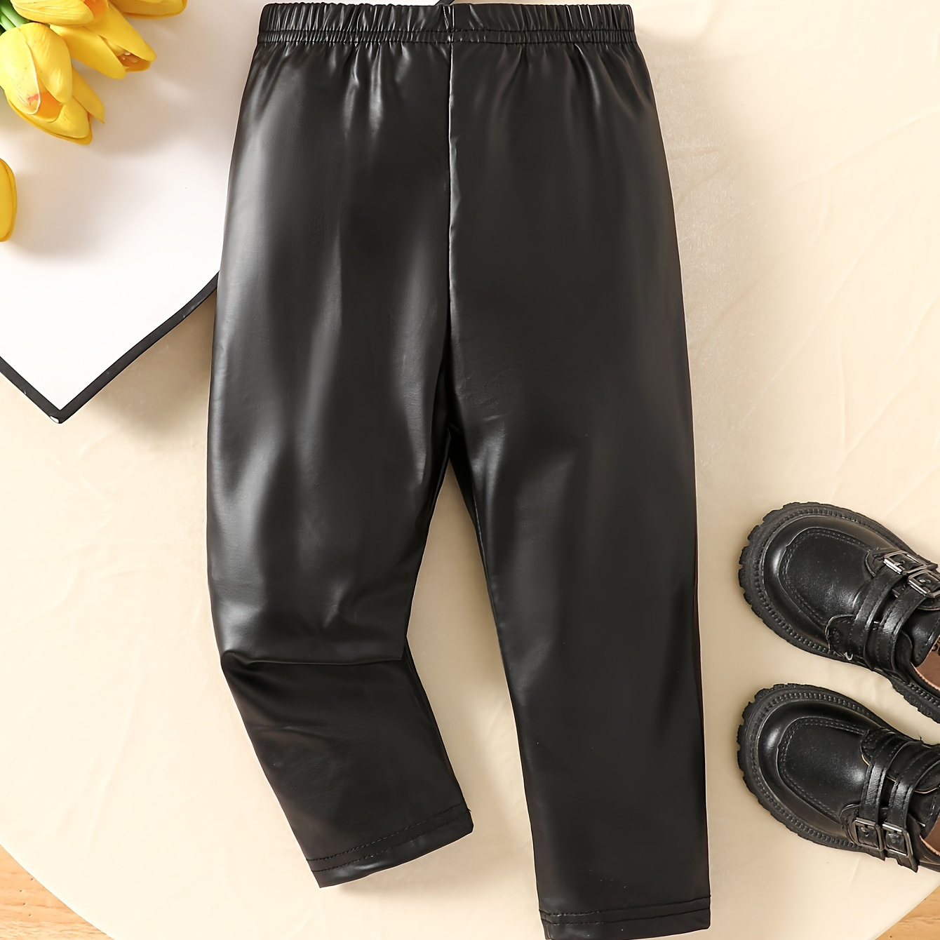

Toddler Baby Girls Faux Leather Pants