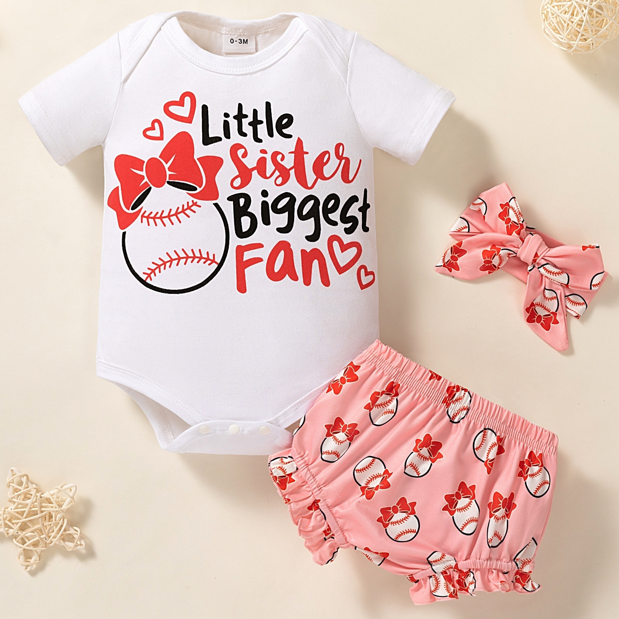 Baby Girl Baseball Outfit