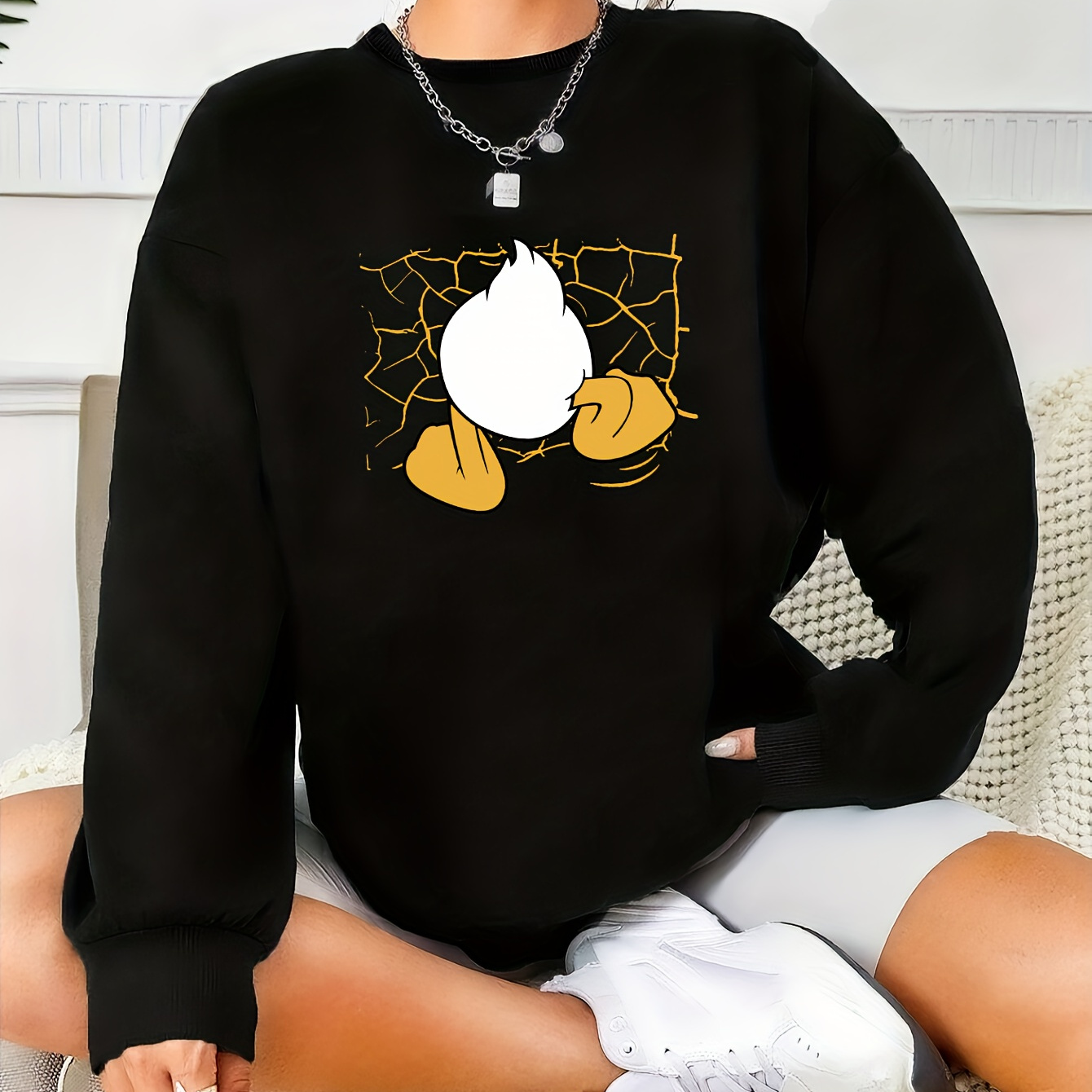 

Graphic Sweatshirt, Long Sleeve Sweatshirt For & Fall, Women's Clothing