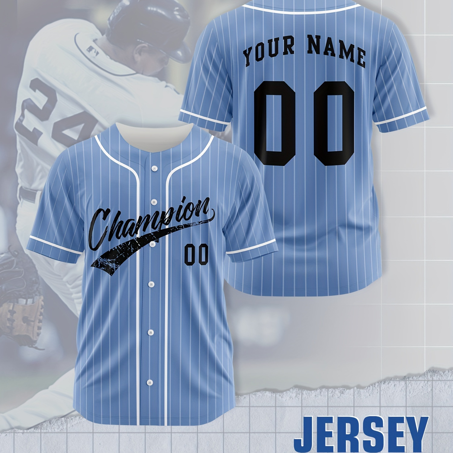 

Customizable Polyester Jersey For Men - , & , Pattern, /summer/fall , Personalized & , For , , , &