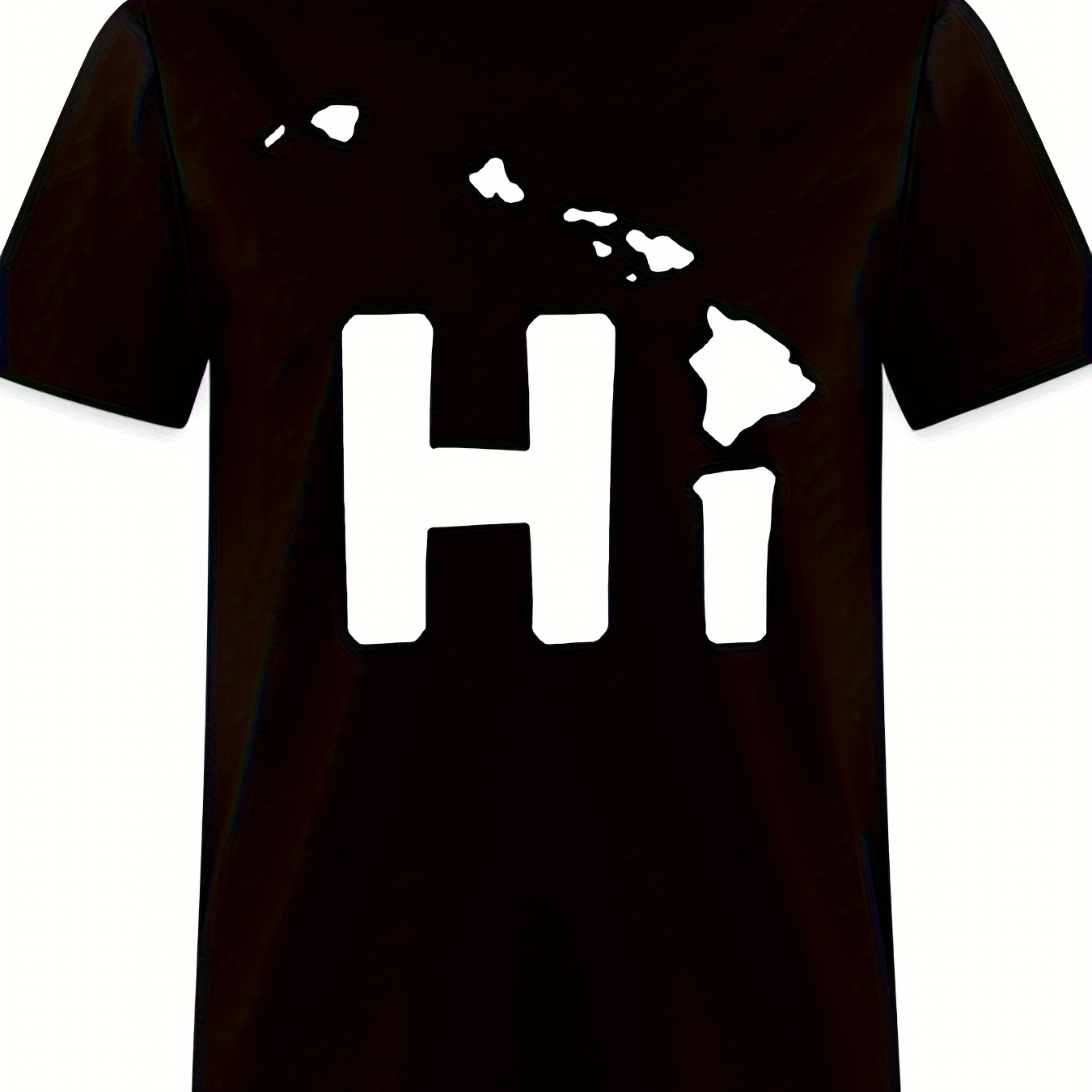 

Hi State Design Great For-4362 Funny Men's Short Sleeved Pattern T-shirt Series Black,