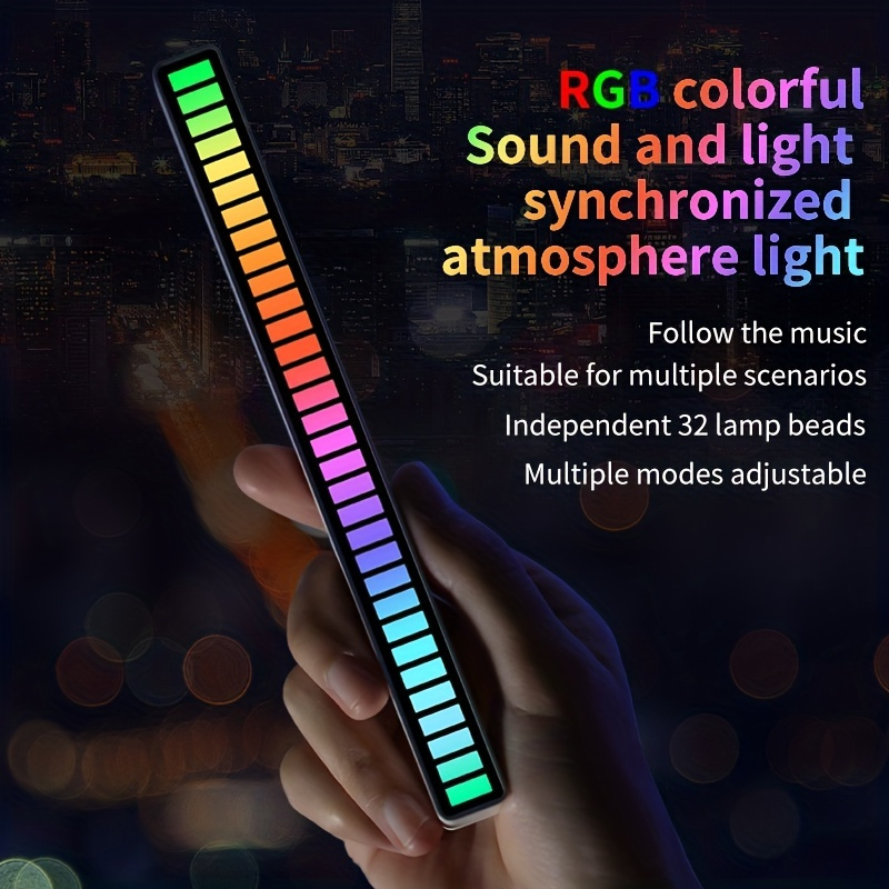 1PC Lumière De Rythme Musical RGB, Barre Lumineuse Décorative RGB De  Bureau, Lumière D'ambiance LED, Barre Lumineuse USB RGB De Musique, Cadeau  - Temu Belgium