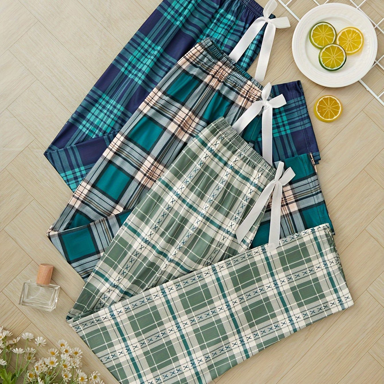 

-pack Print Bow Pajama Pants
