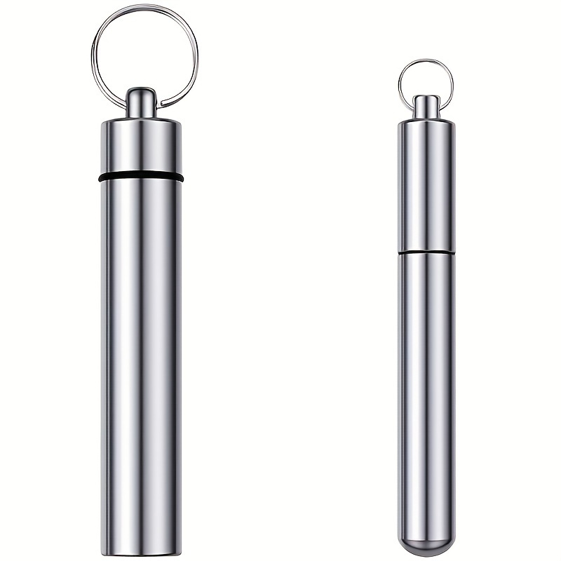 

Waterproof Aluminum Toothpick Holder - Portable And Convenient For Outdoor Picnics And Camping - Available In 2 Sizes - Travel Accessories