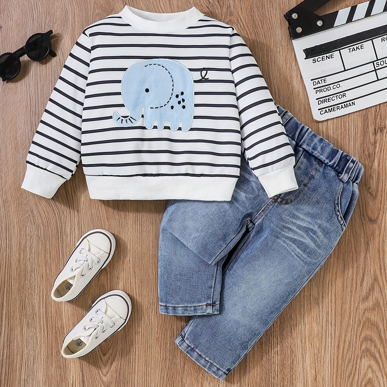 

Striped Sweatshirt And Set, , Polyester And , Round , Pattern, And For Boys And , For