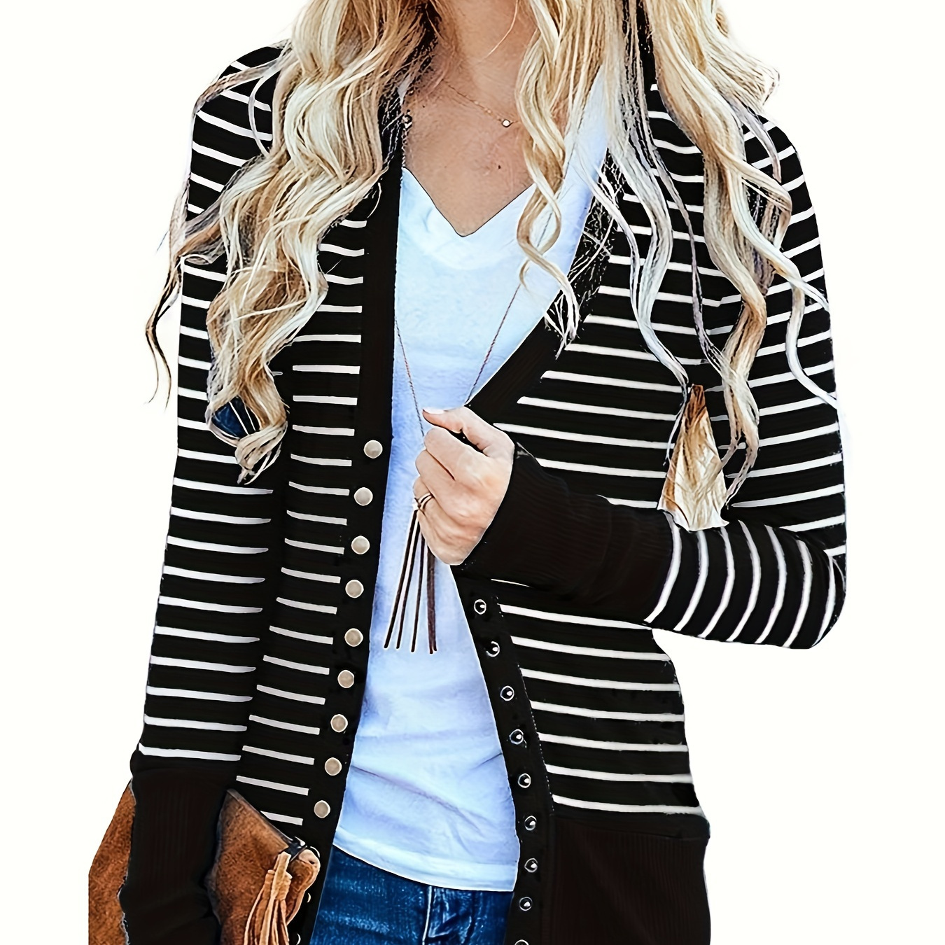 

Women's Long Sleeve Shirts Outwear Ribbed Sweaters