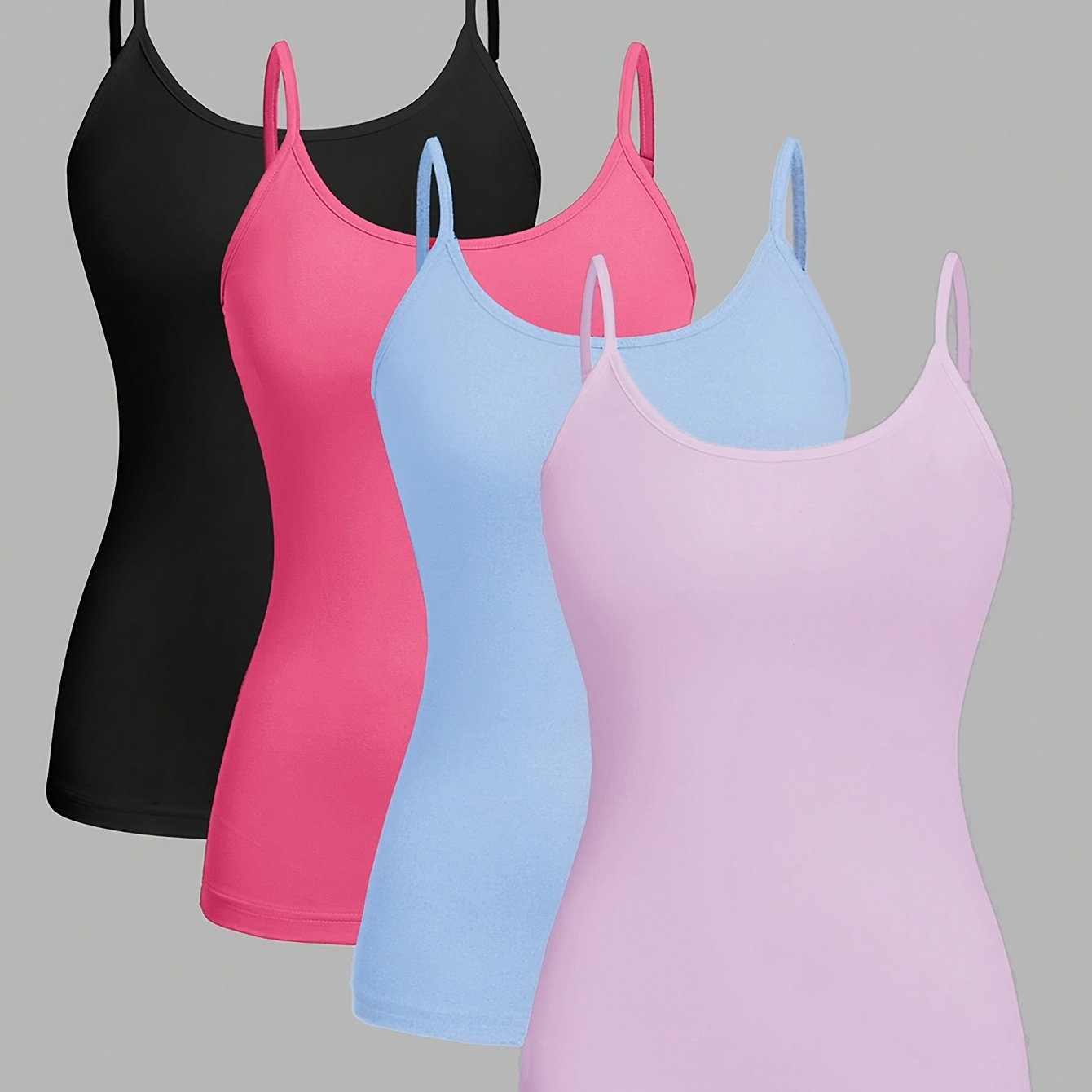 

New Women's Plus-size Camisole Four-piece Set