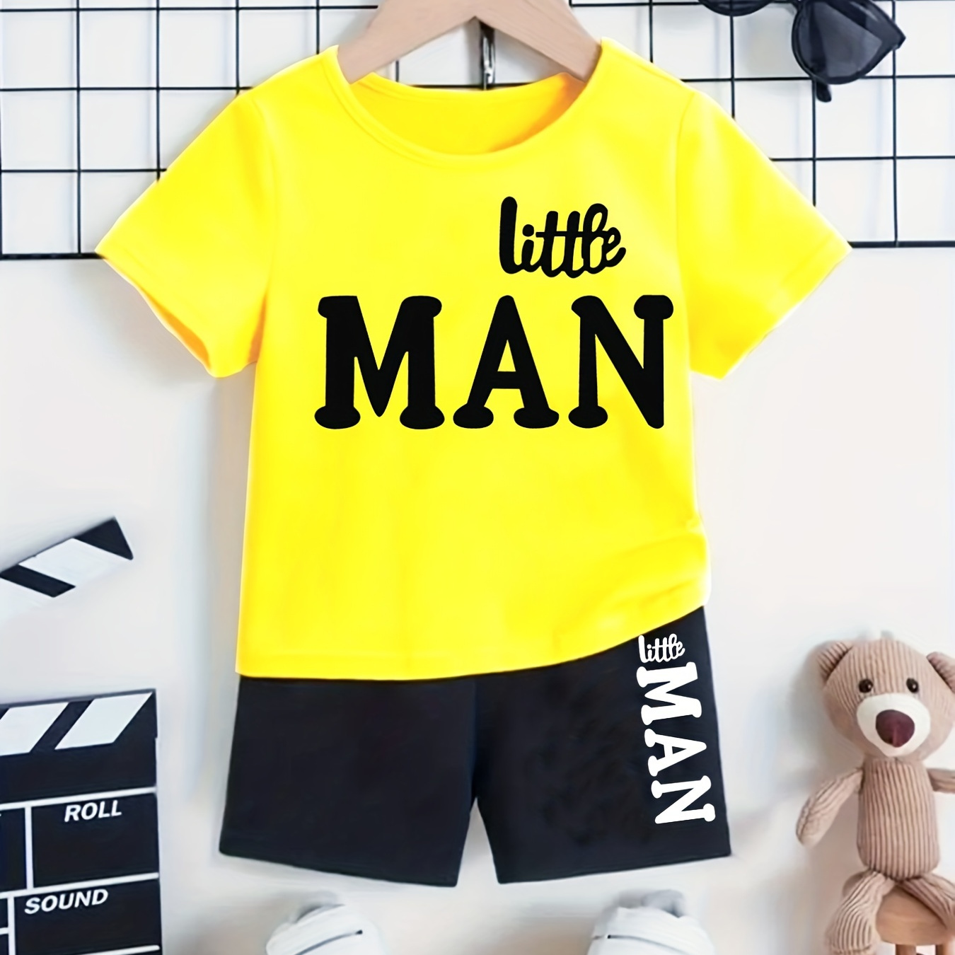 

Boy's 2pcs, T- & Set, Top, Outfits, Kids Clothes For Summer &