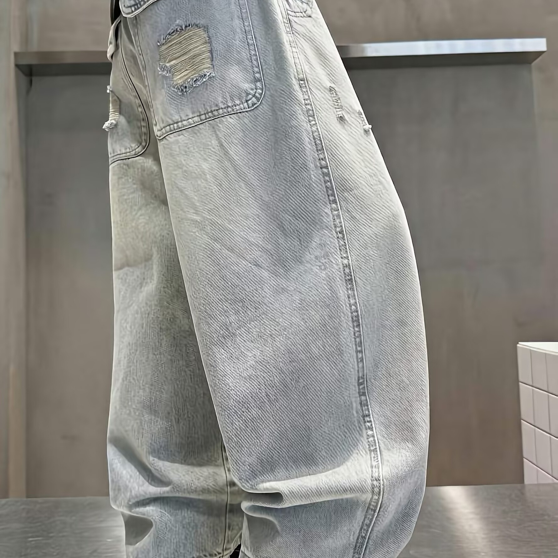 wj97 boys pants spring loose straight jeans | Temu Denmark
